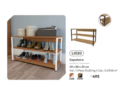 Sapateira | LI020 | Venda: -65% | Kappesberg Crome | 0525