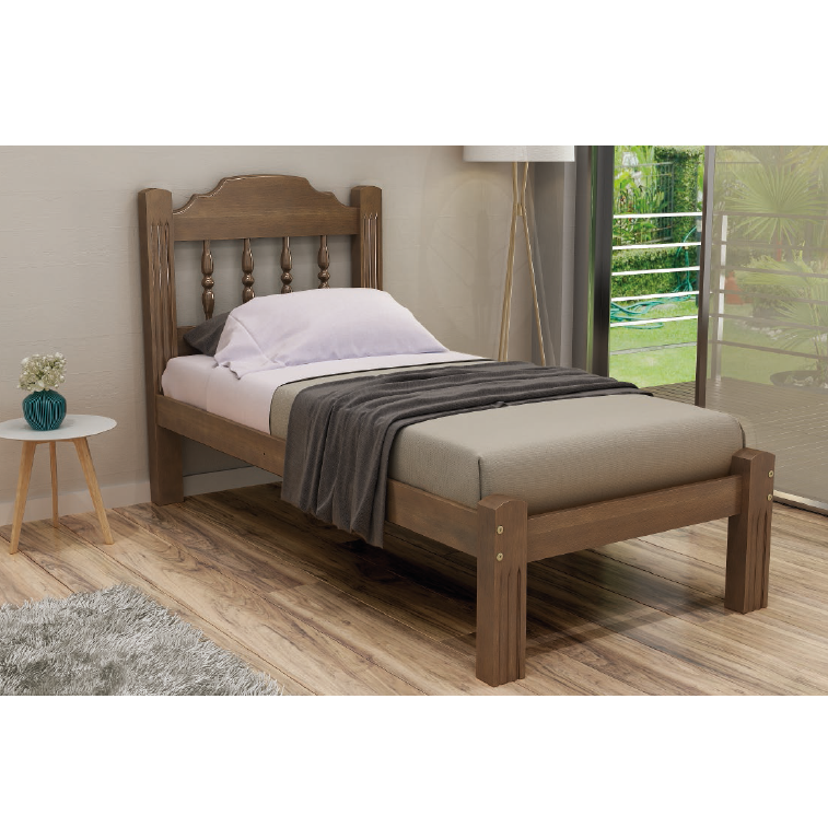 Cama Solteiro Hellen | L 0.88 | Bel Móveis