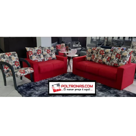 Conjunto Estofado 2 e 3 Lugares | Tá Barato!! Consulte | Vagner Estofados