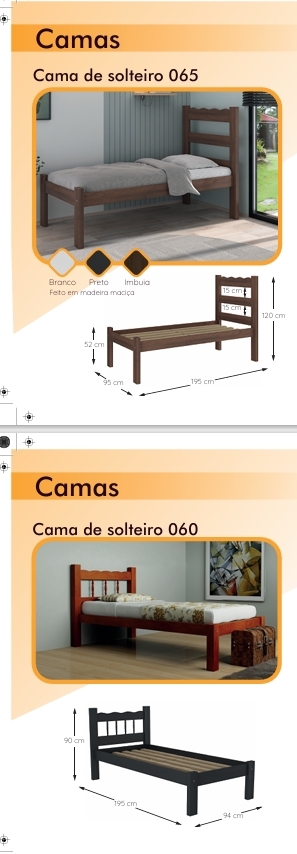 Cama de Solteiro | 060 - 065 | Belini 0625