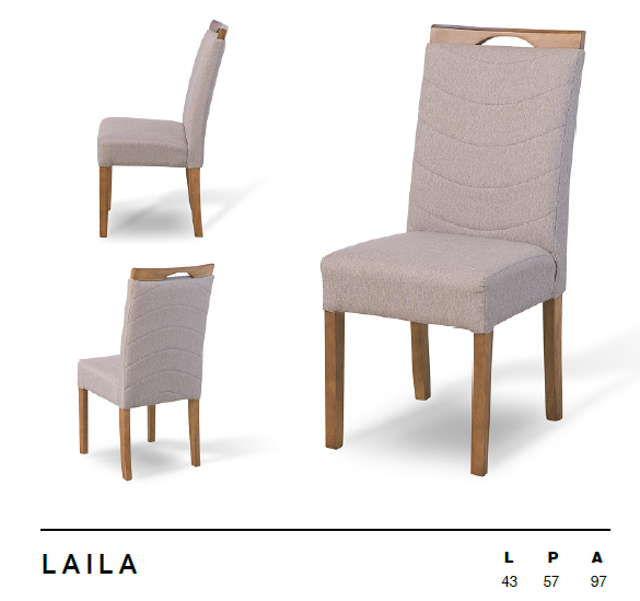 Cadeira Laila | L2 Design Mobiliário
