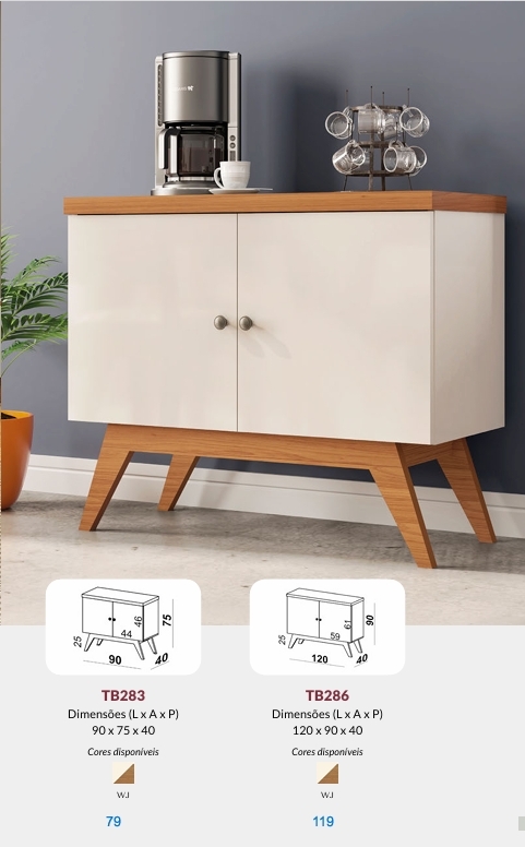 Balcão Buffet TB283 / TB286  | Dalla Costa 0826