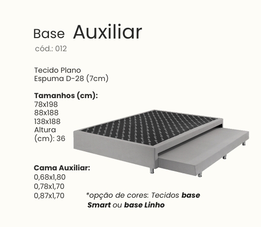 Base Box C/Auxiliar | Estofama 0626