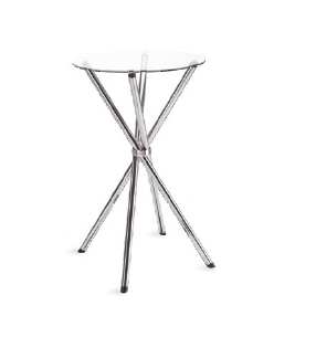 PREÇO + BARATO DO BRASIL Mesa Bistrô c/ Tampo de Vidro Ø 60cm | 211 - 1000 | Milano