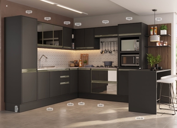 Cozinha Modulada | Linha Atena | Mac 0726