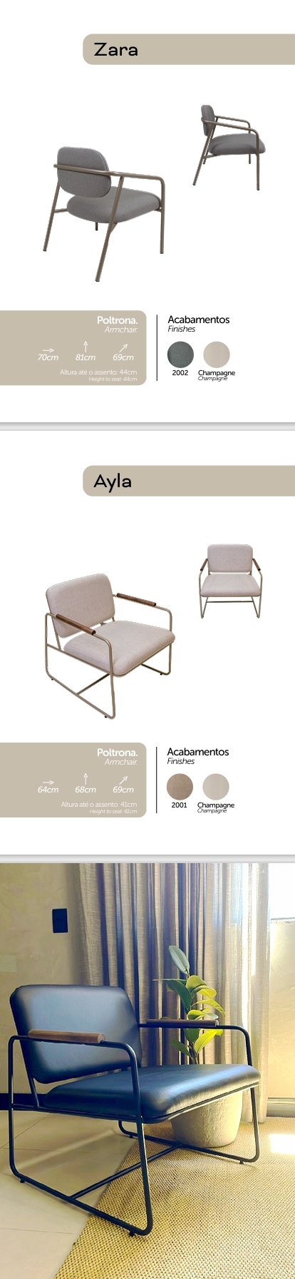 Poltronas | Ayla - Zara | Kora 0725