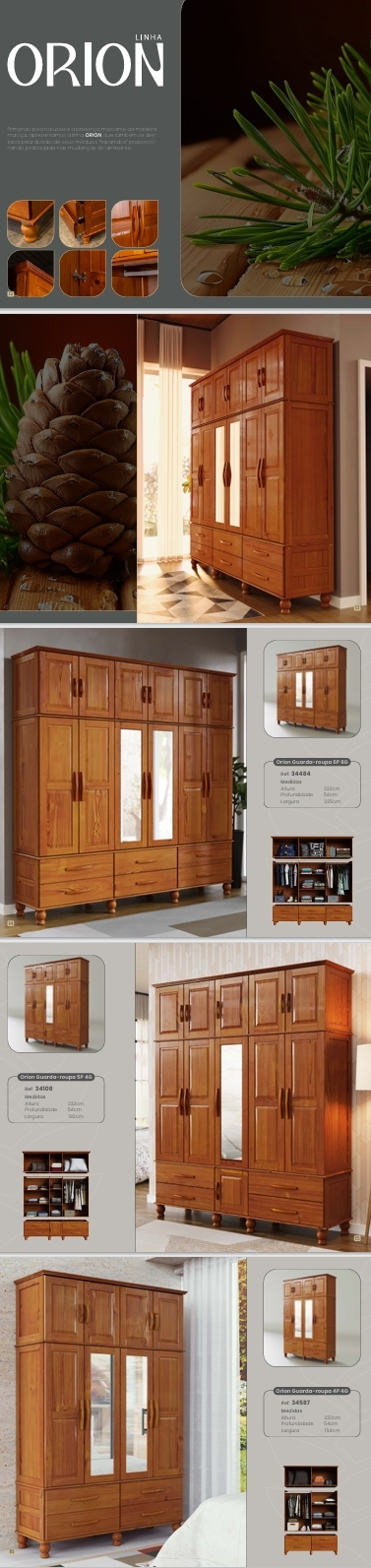 Linha Orion | Roupeiros | 34484 - 34108 - 34587 | Serpil 0625