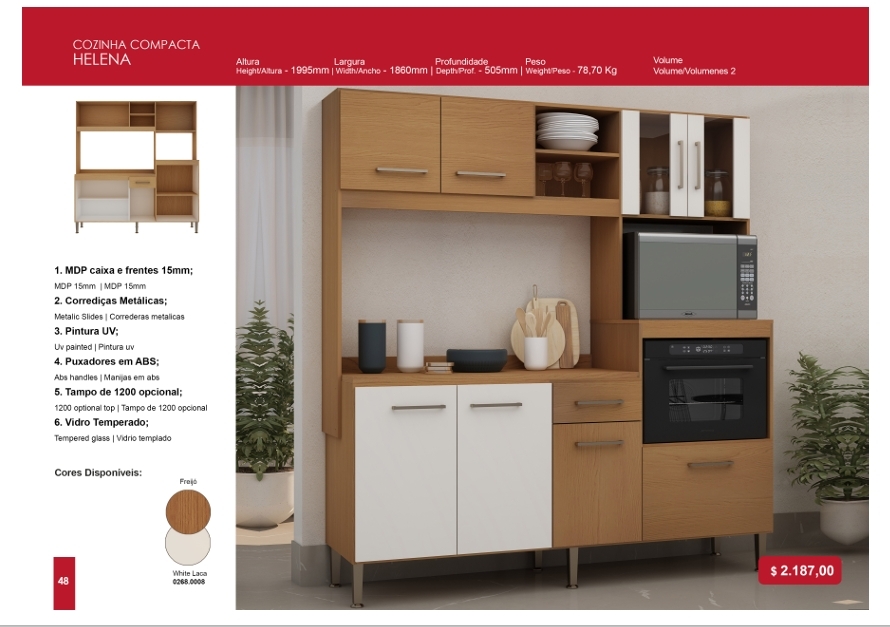 Cozinha Compacta Helena | Genialflex : Venda -50% 0325