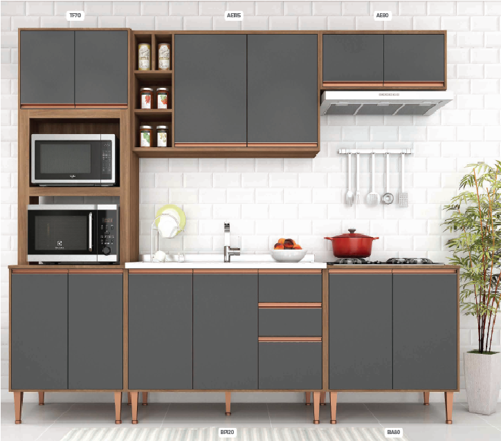 B245 | Cozinha Modulada New 10 | Fellicci