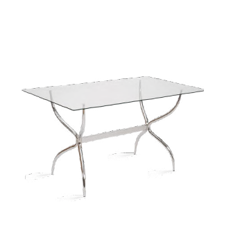 PREÇO + BARATO DO BRASIL Mesa c/ Tampo de Vidro 140 | 1863 - 1002 | Milano
