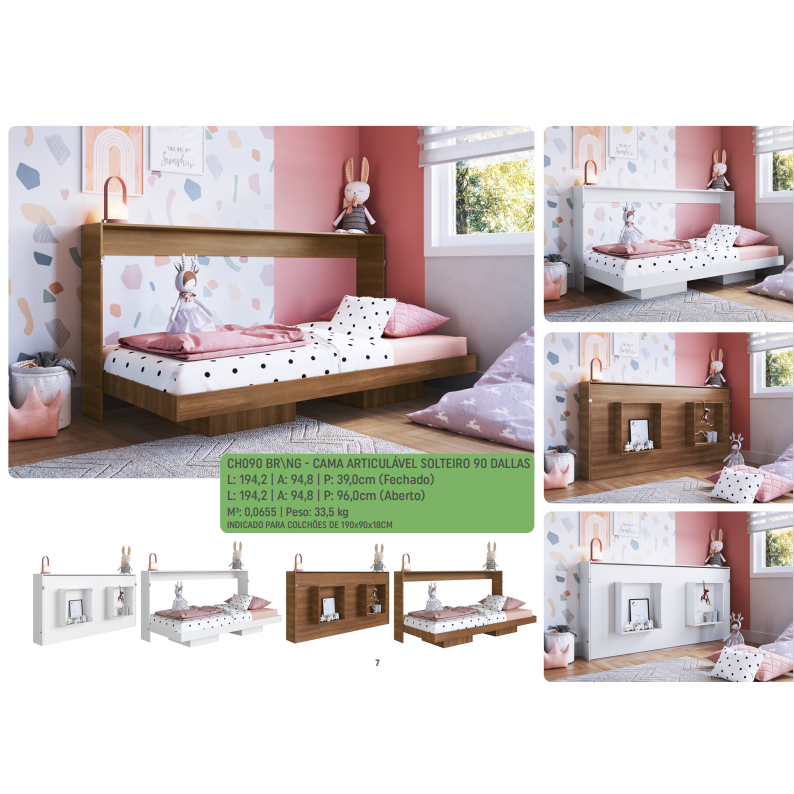 PREÇO + BARATO DO BRASIL | Cama Articulável Solteiro Dallas | CH090 | Artin 