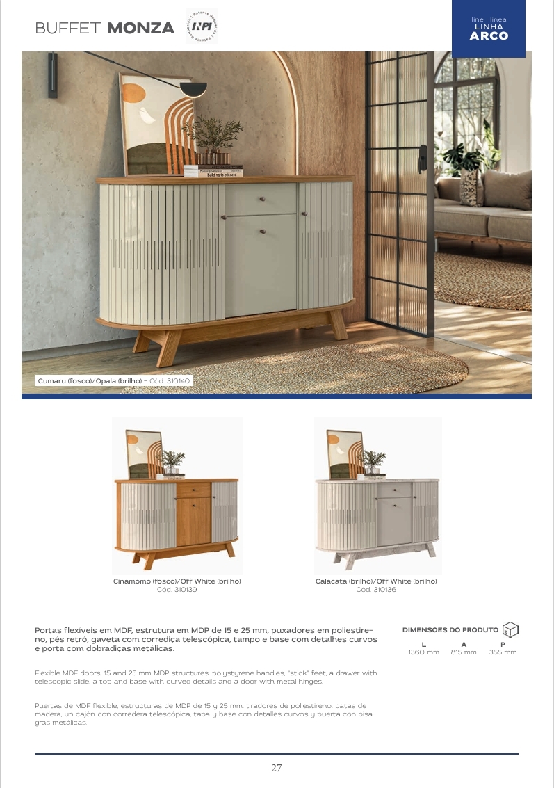 Buffet Monza | Madetec 1125