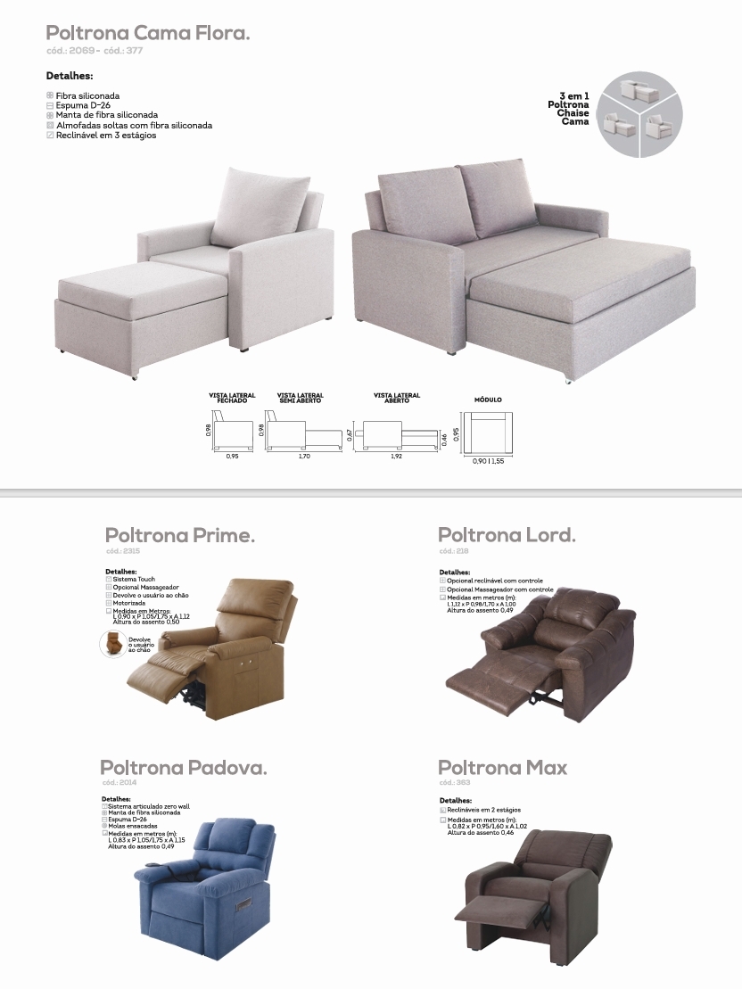 Poltrona | 2069 - 377 - 2315 - 218 - 2014 - 363 | Estofama 0425