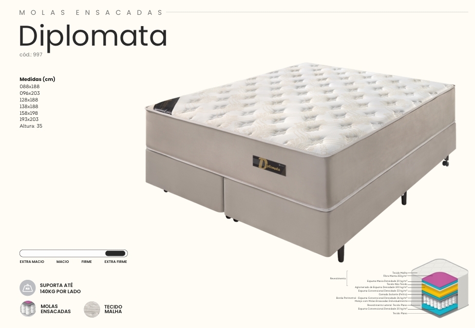Colchão Diplomata | Estofama 0626