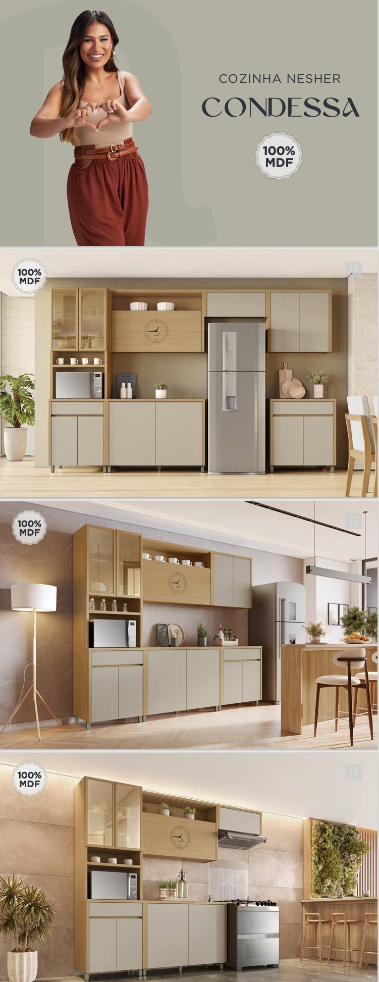 Cozinha Nesher | Condessa | Venda : Nesher +22% 0425