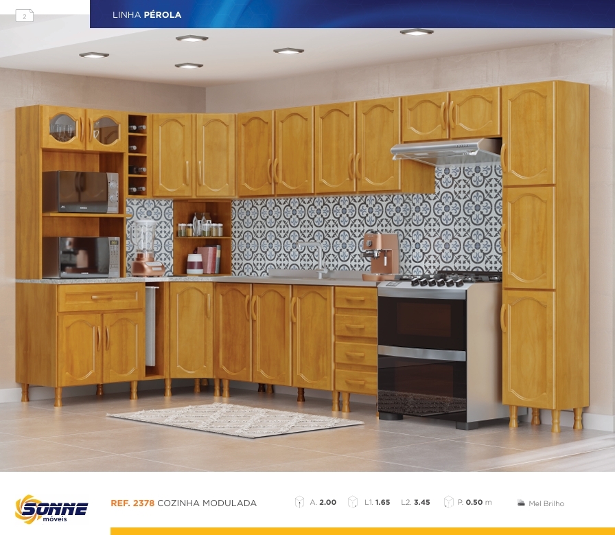 Cozinha Modulada | 2378 | Sonne Móveis 0625