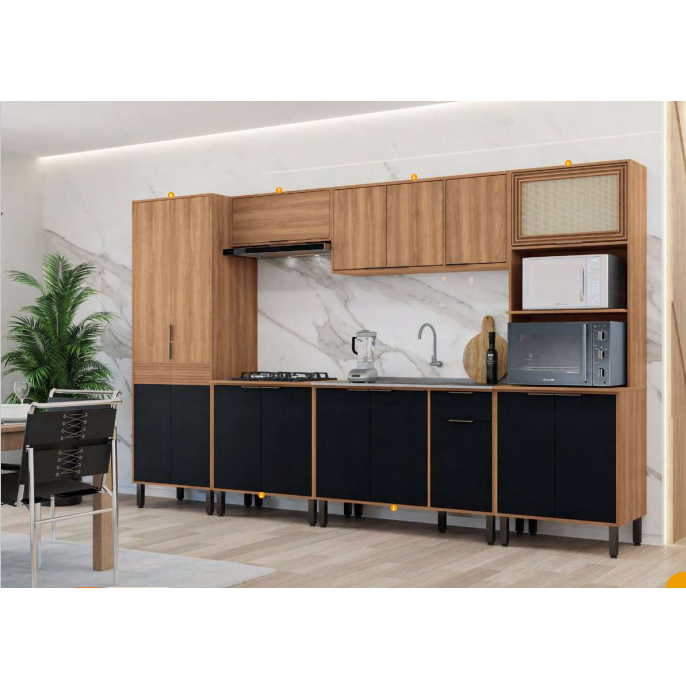 PREÇO + BARATO DO BRASIL | Cozinha Modulada Sob Medida Thalita | Móveis Sul 