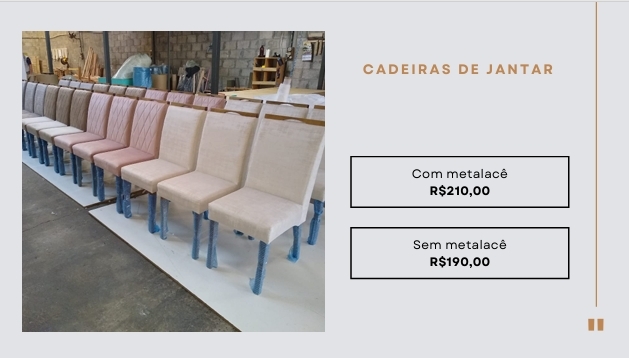 Cadeiras de Jantar | Venda: +50% | Confidare 0825