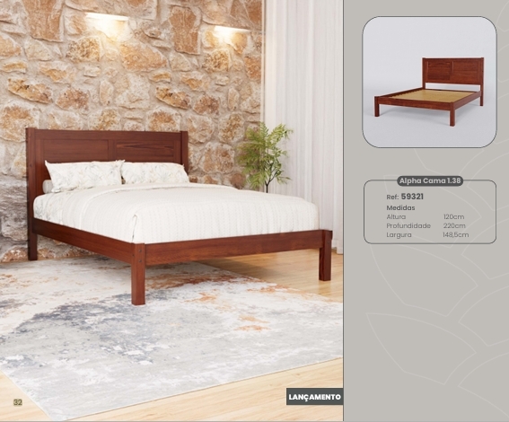Linha Alpha | Alpha Cama 1.38 | 59321 | Serpil 0625
