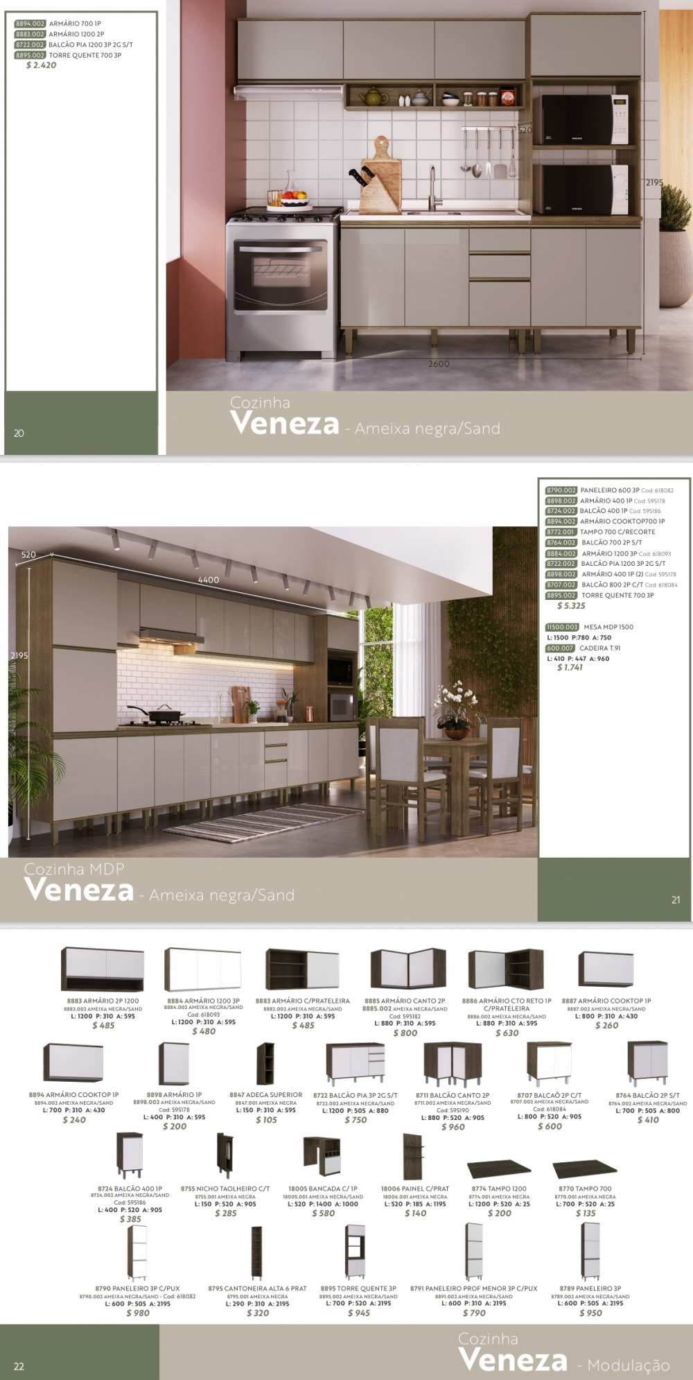 Cozinha Modulada Veneza | Canção : Venda -20% 0325