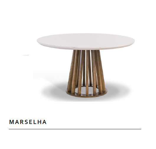 Mesa Redonda 100x100 Marselha | L2 Design Mobiliário