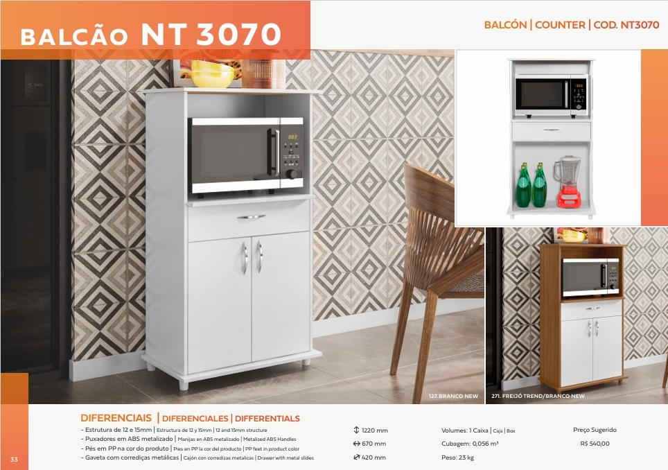 Balcão Forno | NT 3070 | Notável 0426