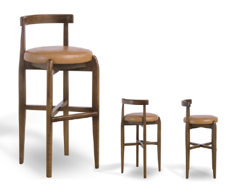 Banqueta Dandara c/ Encosto Baixo ou Alto | L2 Desing Mobiliário | Big Móveis