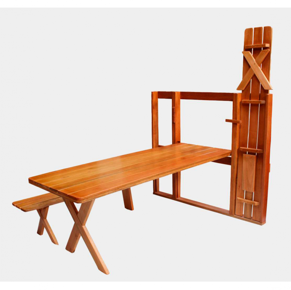 PREÇO + BARATO DO BRASIL | Conjunto Mesa E Bancos | ME47 | Premade