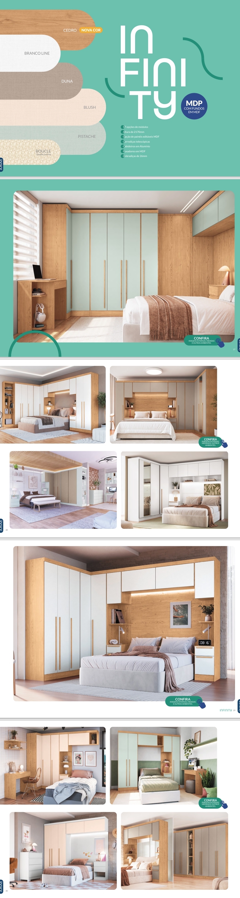 Linha Infinity | Dormitório Modulado | Castro : Venda -40% 0425