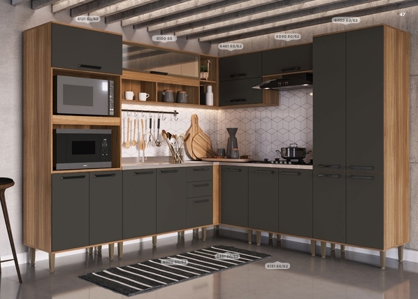 Cozinha Modulada | Linha Aurea | MAC 0726