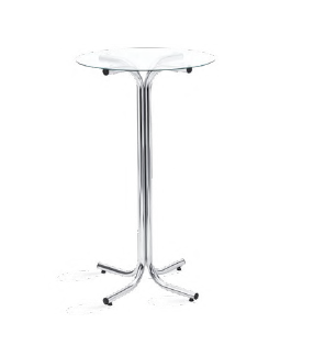 PREÇO + BARATO DO BRASIL Mesa Bistrô c/ Tampo de Vidro  Ø 60cm | 700 - 1004 | Milano