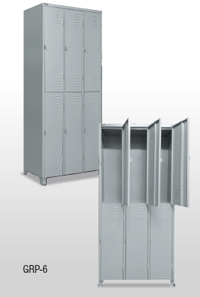 Armário de Aço GRP- 6 (3 corpos 6 portas) | FattoMoveis | Tá Barato!! Consulte.