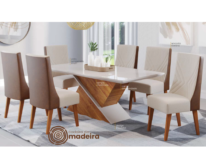 Conjunto Aurora Mesa + Cadeira | Viero