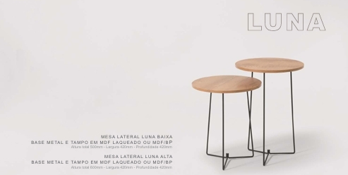 Mesas Laterais Luna | Muller Elegant 0726