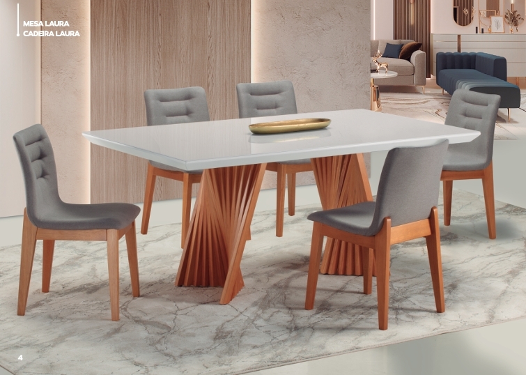 Mesa Laura c/ Cadeira Laura | Tay 0625