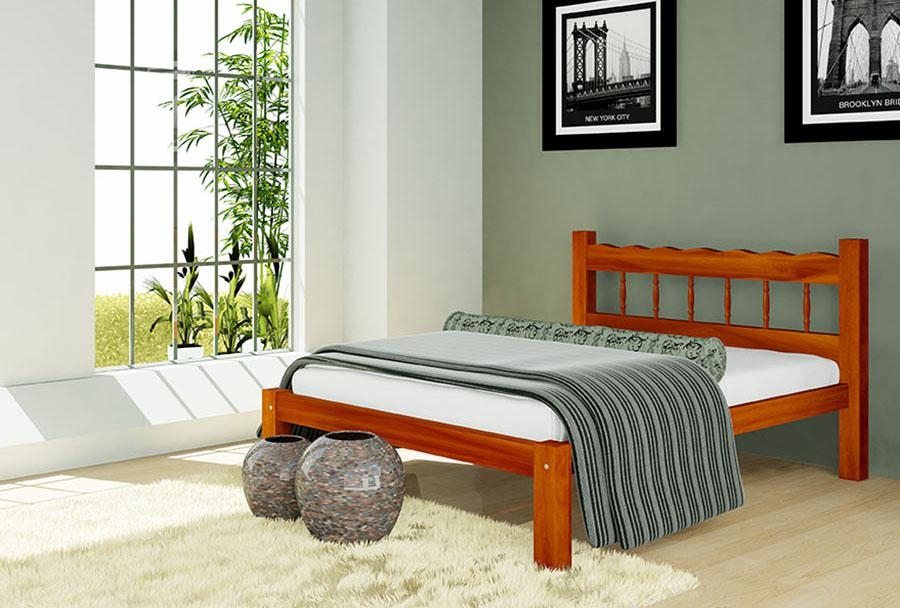 Cama Casal 128/138x188cm Dupla Furação R030 Madeira Bellini
