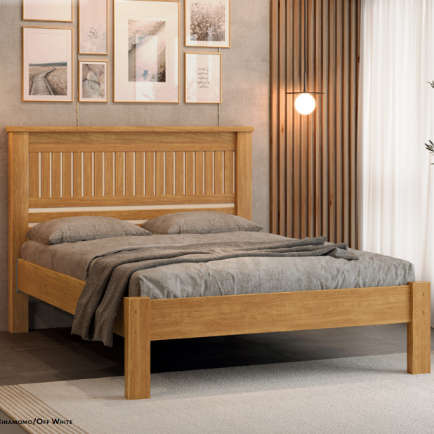 PREÇO + BARATO DO BRASIL | Cama Casal Mônaco | 100% MDF | L 1.49 | Fenix 