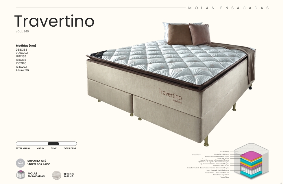 Colchão Travertino | Estofama 0626