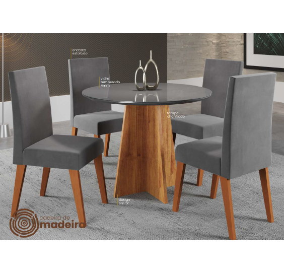 Conjunto Dalila Mesa + Cadeira | Viero
