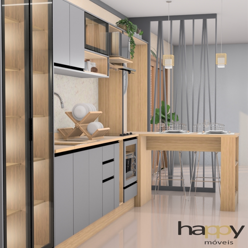Cozinha Modulada Sob Medida New Life | Happy | Tá Barato!! Tá Bonito!! Consulte