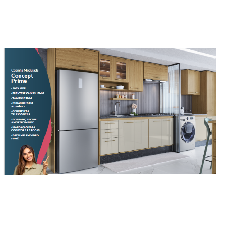 Cozinha Modulada Concept Prime | Decibal