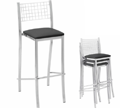 Banqueta Cromada Lisiane + valores | Fill