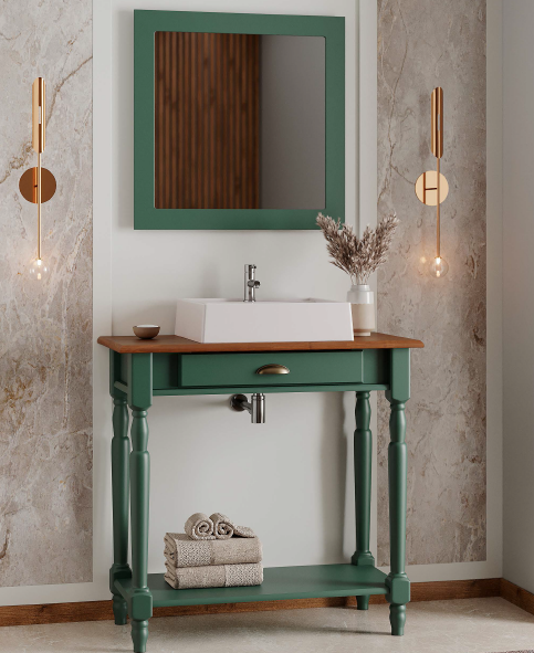 PREÇO + BARATO DO BRASIL | Mini Lavabo Pés Torneados | Linz