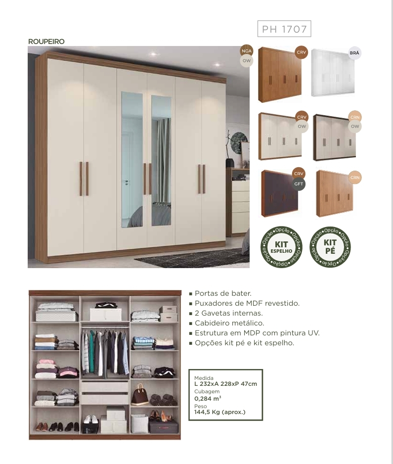 Roupeiro PH 1707 |  Herval 0726