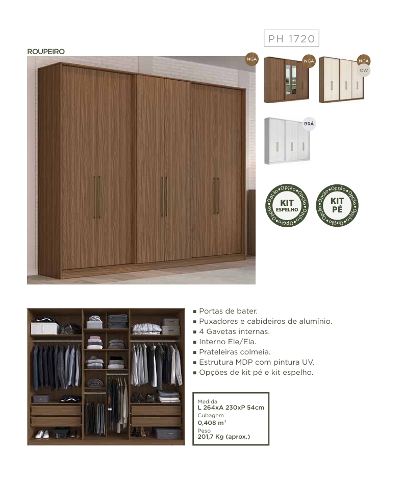 Roupeiro PH 1720 | Herval 0726