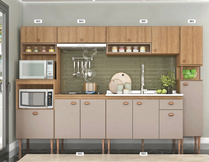 B198 | Cozinha Modulada Marti 02 | Fellicci