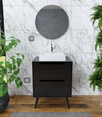 PREÇO + BARATO DO BRASIL | Conjunto Banheiro 60 | BN3640 - BN3639 | Tecnomobili