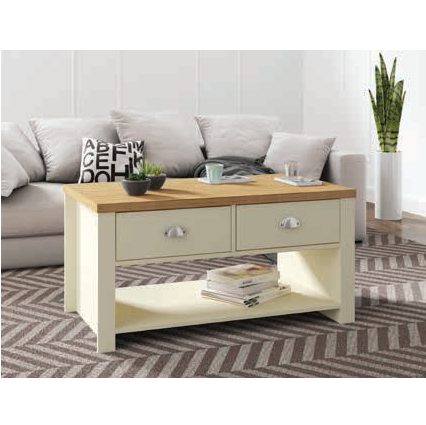 Mesa de Centro C/ 2 Gavetas | R 607 | Ditália Móveis