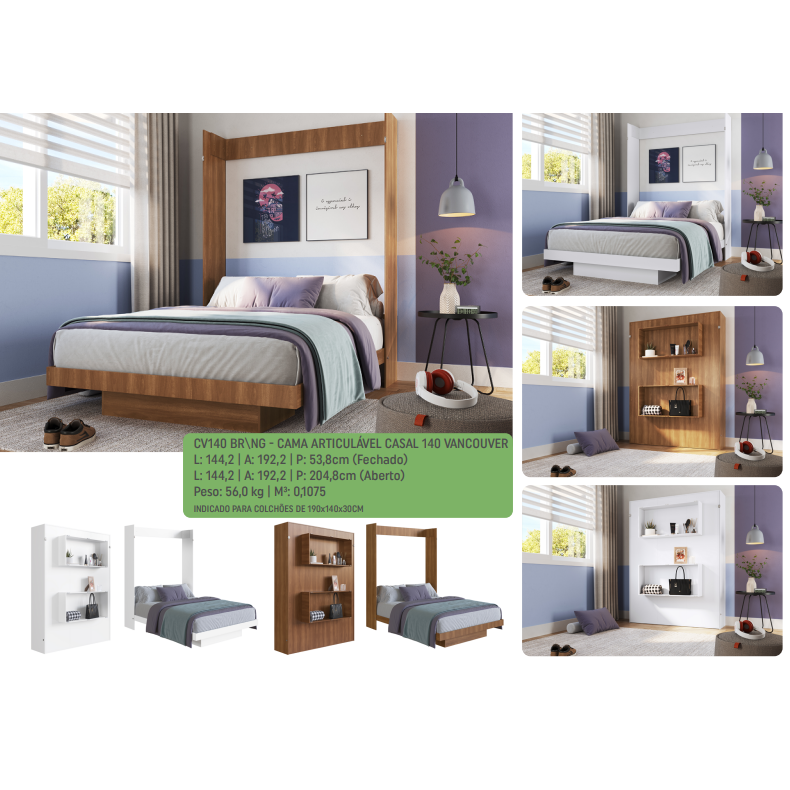 PREÇO + BARATO DO BRASIL | Cama Articulável Casal Vancouver | CV140 | Artin