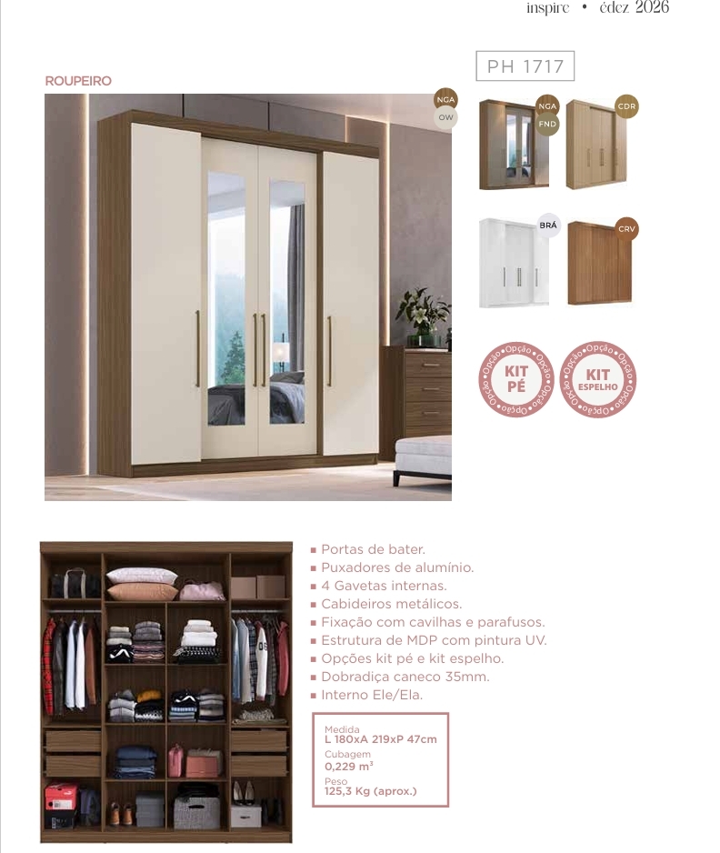 Roupeiro PH 1717 | Herval 0726